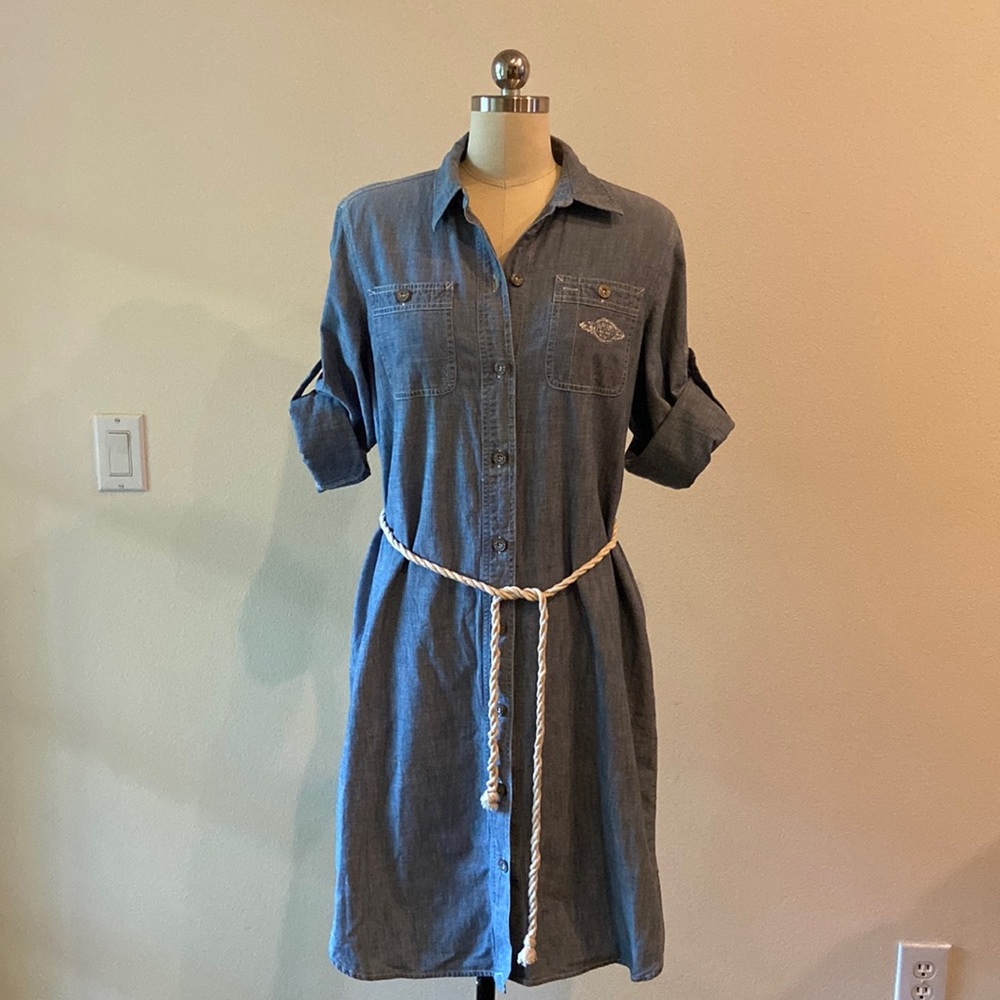 Ralph Lauren Blue Midi Dress